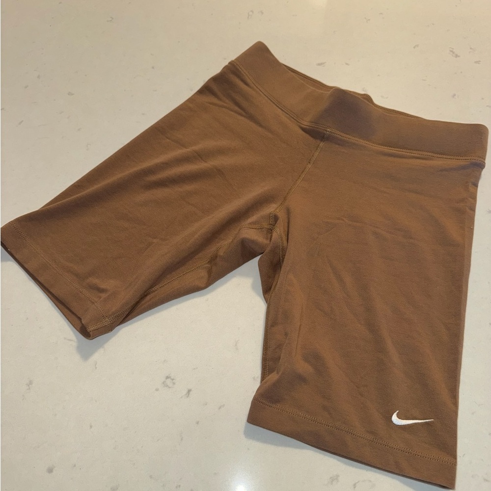 Nike Tan Biker Shorts